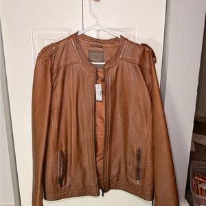 Maurices Tan Leather Jacket